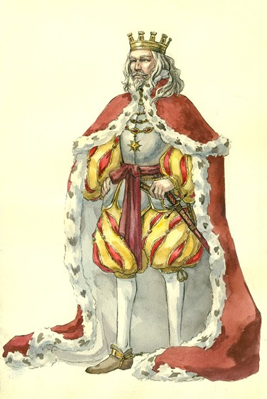 Рисунки акварелью (Traditional media drawinds. Watercolor): King of Naples
